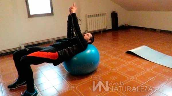Deporte con fitball