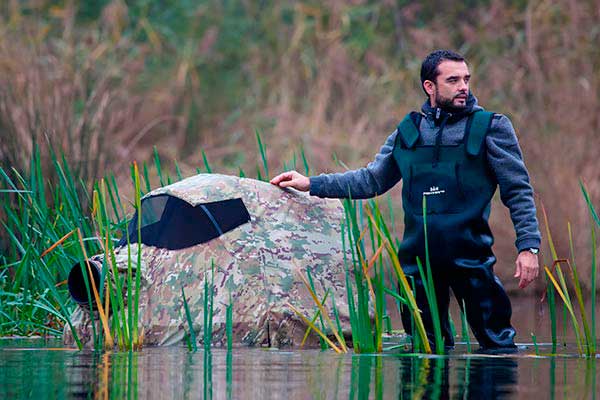 Hidrohide para fotografiar aves acuáticas