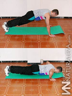 Planchas para tonificar pectorales