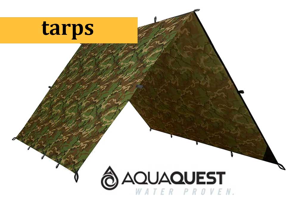Compra tarps Aqua Quest para vivac de supervivencia, bushcraft y aventura en nuestra tienda online con los precioa más bajos y las mejores ofertas
